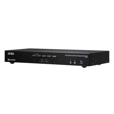 Kvm превключвател aten cs1844-at-g, 4 порта usb 3.0, За 2 hdmi монитора (cs1844-at-g)