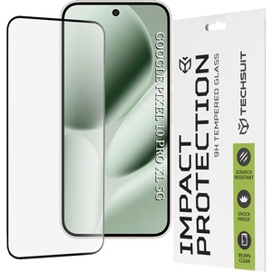 Techsuit Протектор за Google Pixel 10 Pro XL - Techsuit - 111D Пълно покритие / Цяло лепило със стъкло - Черен