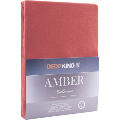 DecoKing bavlna prestieradlo AmeliaHome Amber staroružové 120-140x200/30
