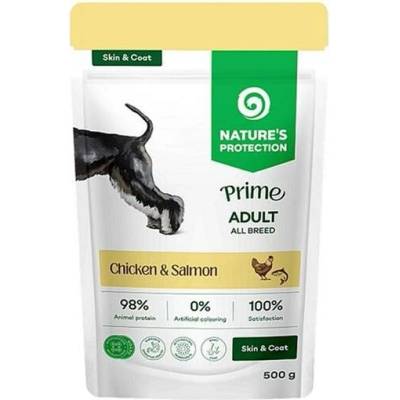 Nature's Protection Prime Dog Skin & Coat Salmon & Chicken 500 g