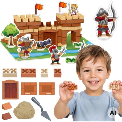 Woopie Hrad s mini tehličkami 173 dielikov