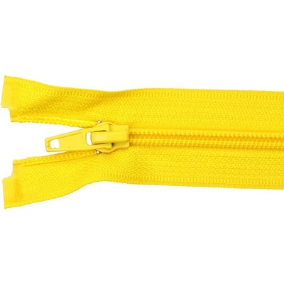 Pro Háčkování Spirálový zip dělitelný 70 cm žlutý