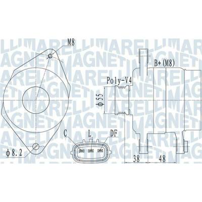 generátor MAGNETI MARELLI 063732124010