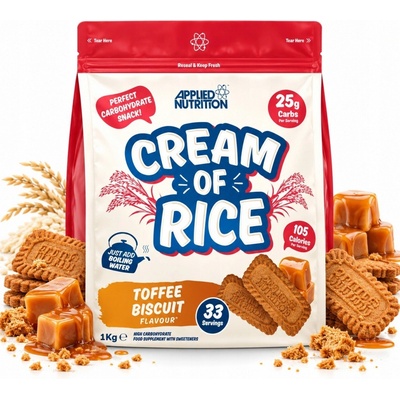 Applied Nutrition Cream Of Rice toffee biscuit 1 kg