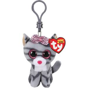 Ty As Kiki Cat Grey Plush Clip 8, 5cm (1607-35243)