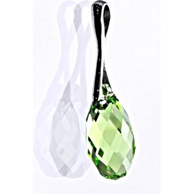Čištín Stříbrný přívěšek se Swarovski krystalem peridot, P 1295