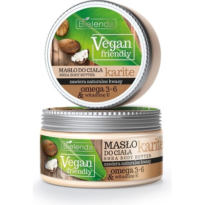 Bielenda Vegan Friendly Shea tělové máslo (with Omega 3 6 & Vitamin E) 250 ml