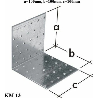 Domax KM13 Uholníková spojka 100x100x100x2mm
