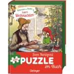 Oetinger Pettersson und Findus feiern Weihnachten. Puzzle im Buch | Sven Nordqvist