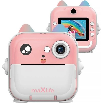 Fotoaparát digitální MAXLIFE MXPC-100 PINK dětský s tiskárnou