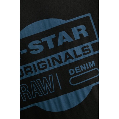 G-Star Raw Памучна тениска G-Star Raw в черно с принт D25443-8415 (D25443.8415)