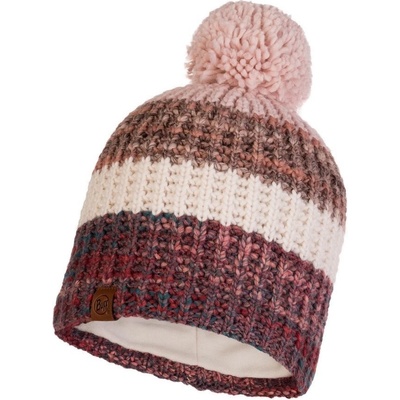 Buff knitted & Fleece Band Alina Blossom Red