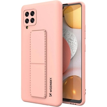 Wozinsky Калъф за телефон Wozinsky Kickstand Flexible Silicone със стойка за Samsung Galaxy A42 5G, розов (KXG0017117)