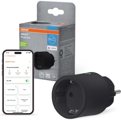 OSRAM - Умен контакт SMART+ MATTER SCHUKO 2300W/230V/10A Wi-Fi черен (P228169)