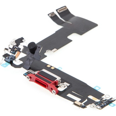 AppleMix Napájací a dátový konektor s flex káblom + mikrofóny pre Apple iPhone 13 - červený - kvalita A+