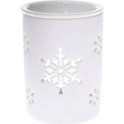 Keramická aromalampa Snowlet bílá, 8,5 x 11,5 cm
