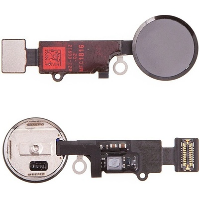 AppleMix Obvod tlačidla Domov pre Apple iPhone 7 / 7 Plus - čierny - Kvalita A+