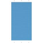 vidaXL Плисирана щора, синя, 105x200 см, ширина на плата 104, 4 см, полиестер (4015212)