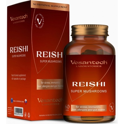 Vesantech Laboratories Reishi super mushrooms 60 kapslí