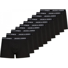 Jack and Jones 10 Pack pánské boxerky černé 12189937