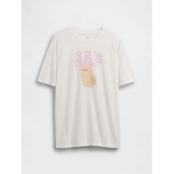 GAP Детска oversize пижамна тениска с лого GAP GAP | Mnogotsveten | Момичешки | 6