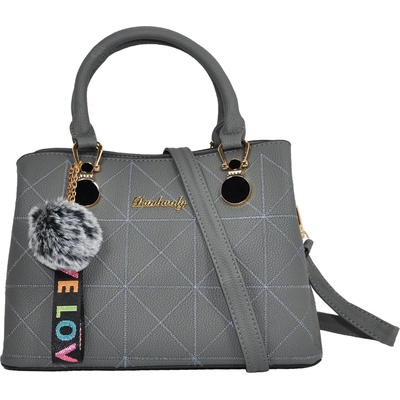 CHARON Дамска Чанта Charon Abigail, Сива, Различни цветове (DA-178-GREY)