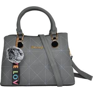 CHARON Дамска Чанта Charon Abigail, Сива, Различни цветове (DA-178-GREY)