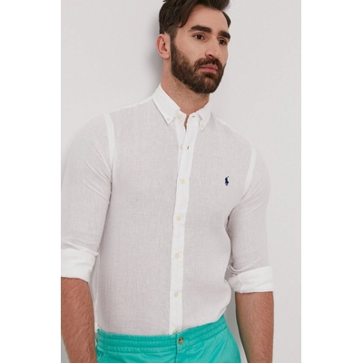 Polo Ralph Lauren pánská košeľa slim s golierom button-down 710829443002 biela