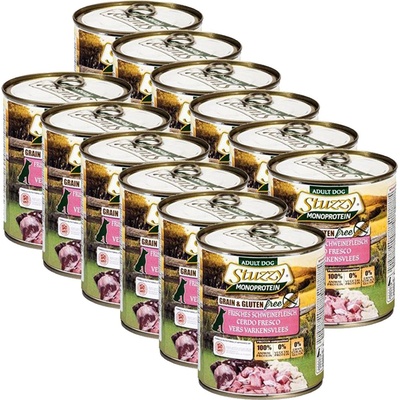 Stuzzy Консерва STUZZY Dog Monoprotein - свинско, 12 x 800г
