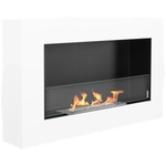 GMT Infinity 650x400 Box white + glass Камини