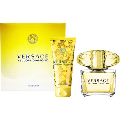 VERSACE Yellow Diamond pro ženy EDT 90 ml + miniaturka EDT 10 ml + sprchový gel 150 ml dárková sada