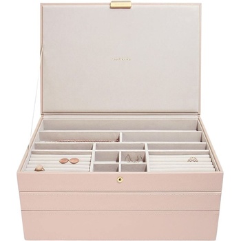 Stackers Ковчеже за бижута Stackers тройно supersize розово и шампанско (74705)