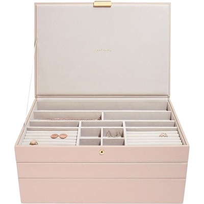 Stackers Ковчеже за бижута Stackers тройно supersize розово и шампанско (74705)