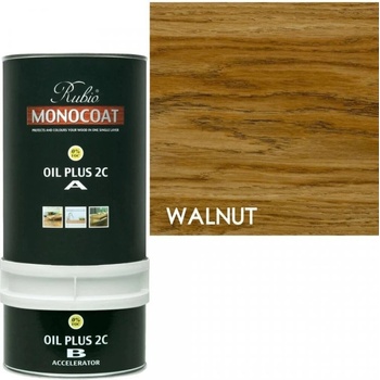 Rubio Monocoat Oil 2C Walnut - Двукомпонентно масло за вътрешна употреба 1.3л (4604)