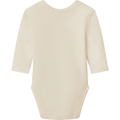 Lupilu Dětské body s dlouhými rukávy z merino vlny a hedvábí béžová – Zboží Dáma
