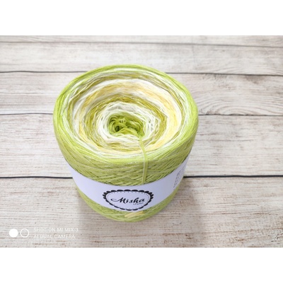 Mishastyle trefa Citronáda (bílý lunární lurex) 3nitka návin: 500m