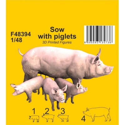 Special Hobby Sow with piglets 1:48