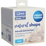Canpol Биберони за шише Natural Shape, 12м+, 2 бр. H (21/753)