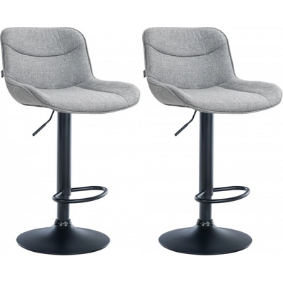 Design-Shop Vonore Sivá / čierny rám 2 ks