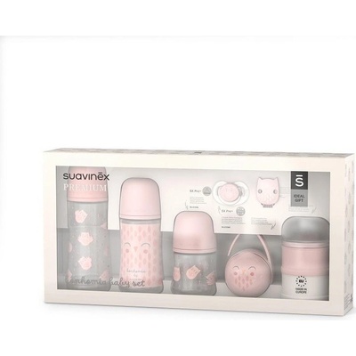 Suavinex Premium novrozenecký set Bonhomia růžová