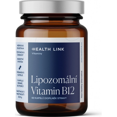 Health Link Lipozomální Vitamin B12 60 kapslí