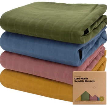 Image 1 of KeaBabies Бебешки Муселинови Пелени/Завивки 120 Х 120См 4 Бр. Keababies