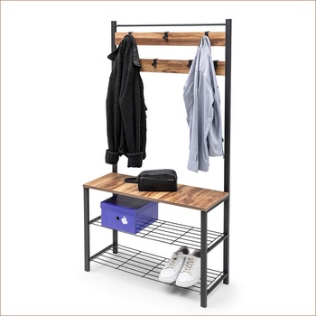 ASG Forge - стойка за антре дъб/черно (8683342806367)