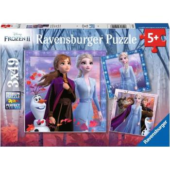 Ravensburger - Puzzle 3x49 Frozen, Land of Ice - 40 - 99 piese