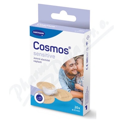 COSMOS Sensitive jemná okrúhla náplasť 22 mm 20 ks