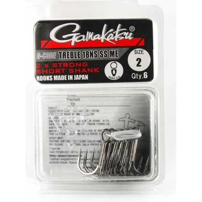 Gamakatsu trojháček Treble 18NS vel.1 6 ks