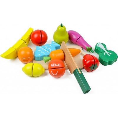 EcoToys Dřevěné ovoce a na krájení