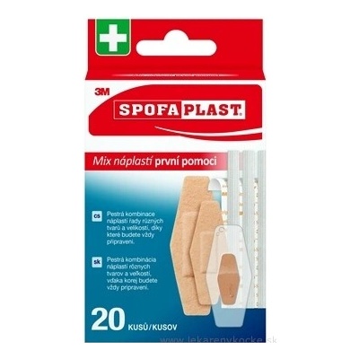 3M Spofaplast č.607 Náplasti první pomoci 20 ks