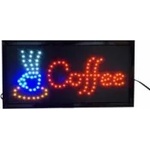  LED, рекламна табела, вътрешен монтаж, 500x250, COFFEE (LED-COFFE)