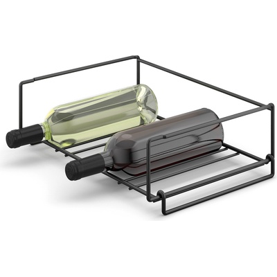 Zack Стойка за бутилки Cubeto черна (20554)